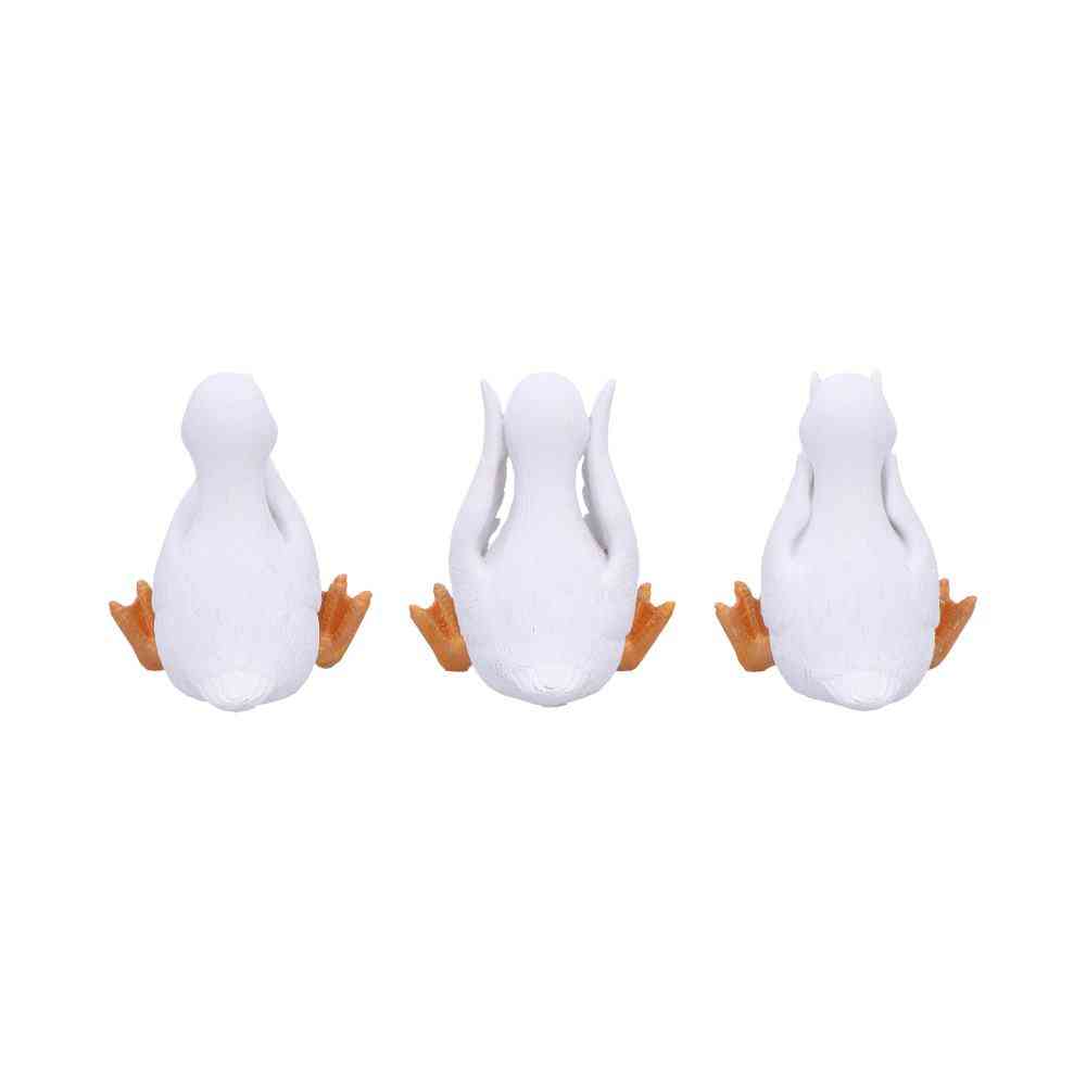 Nemesis Now - Three Wise Geese Figurines - Multicolore